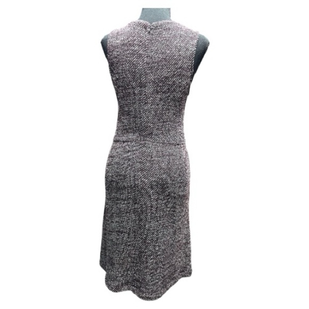 Madewell Sleeveless V-Neck Knit Midi Dress in Heathered Gray-Pink Size Medium - Picture 3 of 9